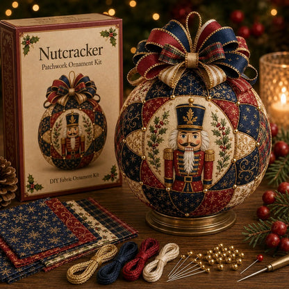 💥LAST DAY 49% OFF - 🎄Christmas Classics Patchwork Ornament DIY Kit