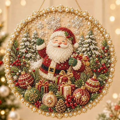 🔥Last Day 49% OFF-🌸🌻🍂🎄✨ Four Seasons & Holiday Pearl Art Hanging Wreath Kit ✨