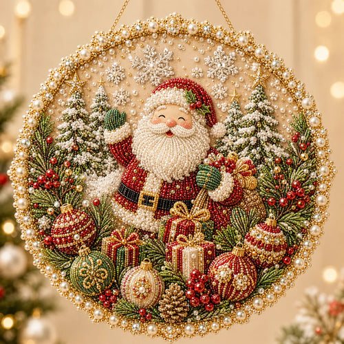 🔥Last Day 49% OFF-🌸🌻🍂🎄✨ Four Seasons & Holiday Pearl Art Hanging Wreath Kit ✨