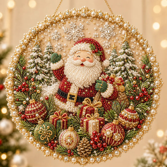🔥Last Day 49% OFF-🌸🌻🍂🎄✨ Four Seasons & Holiday Pearl Art Hanging Wreath Kit ✨