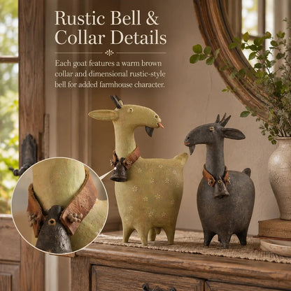 🔥Whimsical Farmhouse Goat Figurines🐐