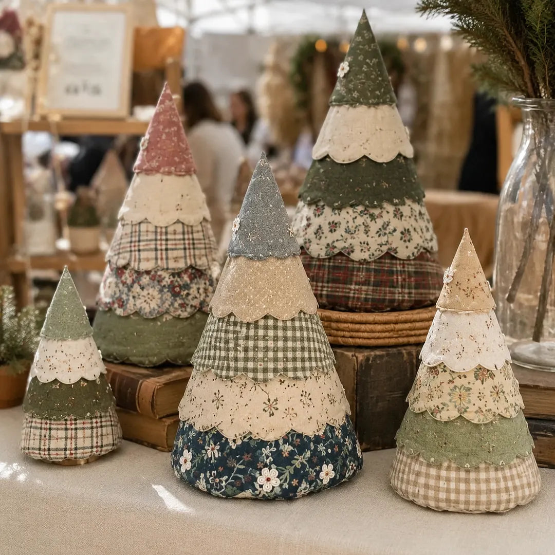 Christmas Quilt Tree Pattern Set(7PCS)-With Instructions