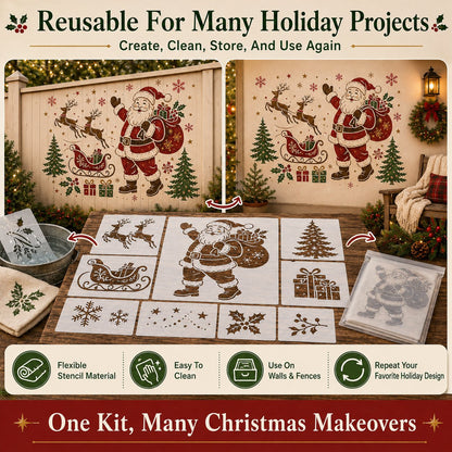💥 LAST DAY 49% OFF – 🌿 Garden Wall Stencil™ Collection | 9 Reusable Mural Designs for Walls, Fences, Porches & Creative Outdoor Makeovers 🎨✨