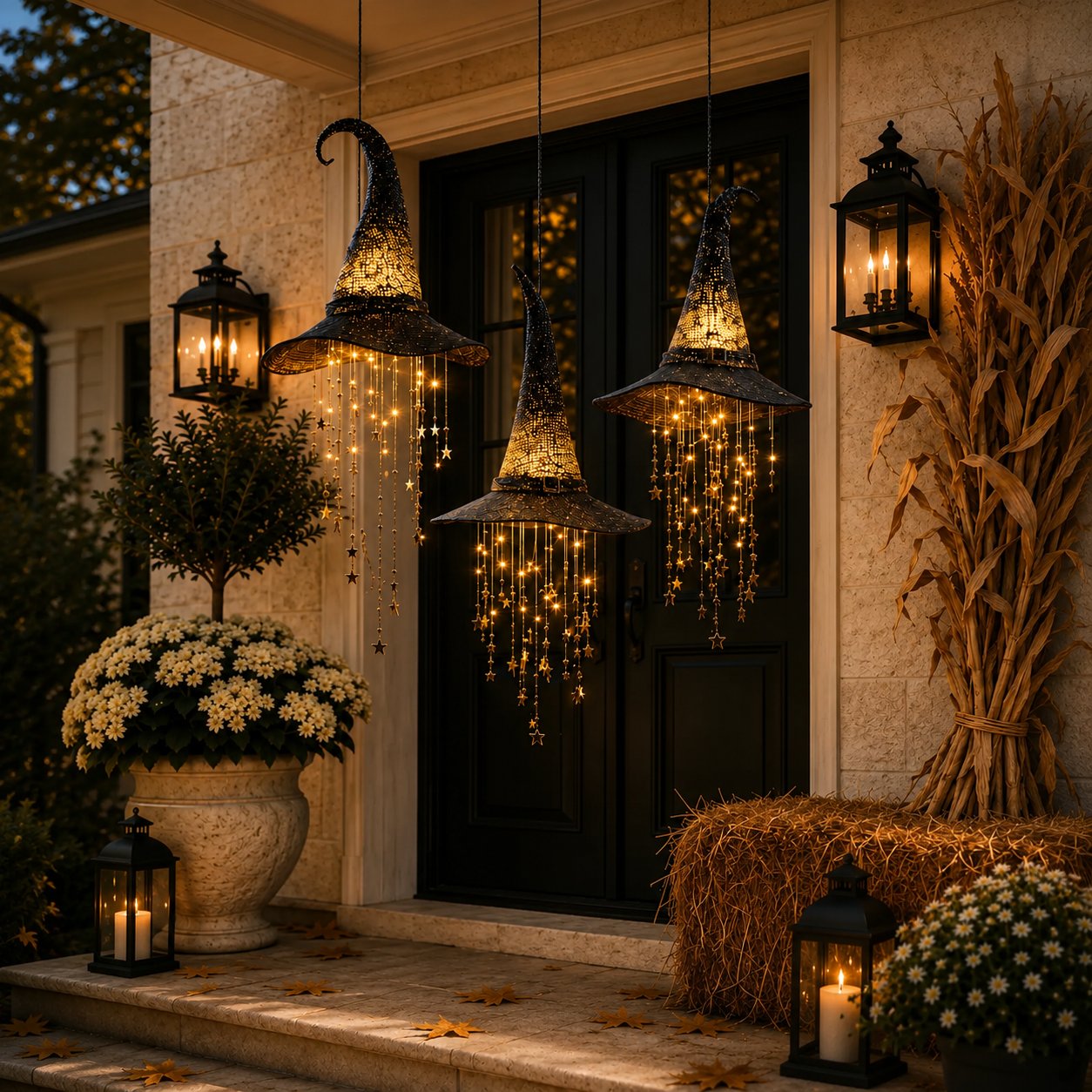 ✨49% Off Last Day✨Lighted Witch Hat Hanging Chime🎃