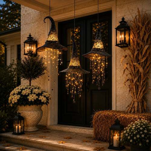 ✨49% Off Last Day✨Lighted Witch Hat Hanging Chime🎃