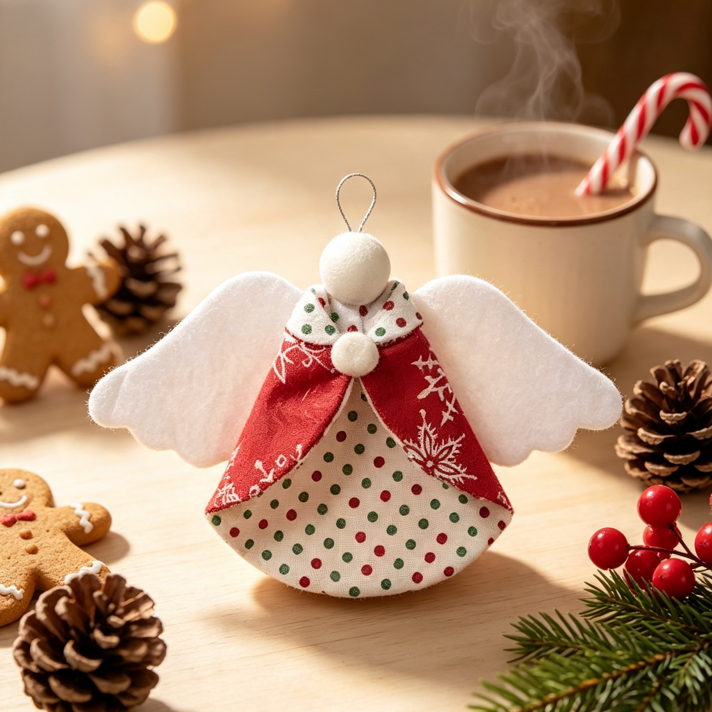 Guardian Angel Christmas Ornaments Template-With Instructions