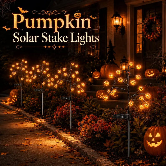 🎃✨ Pumpkin Solar Stake Lights – Halloween Outdoor Yard Decor