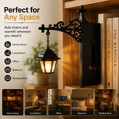 Library Lanterns -Cozy Reading Nook Shelf Decor