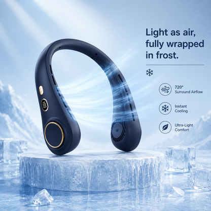 New Portable Neck Fan‚Hands-free & Bladeless & quiet design