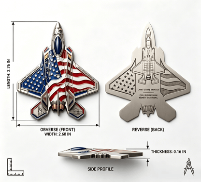 ✈️35th Anniversary Fighter Collector's Medallion - Limited Edition Metal Art