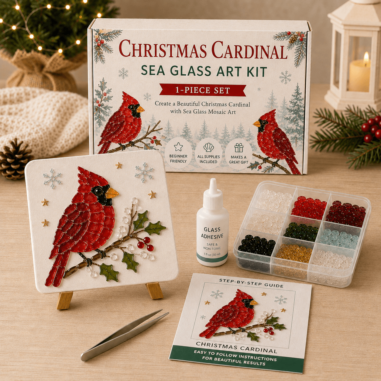 🎅🎄 Create your own magical Christmas sea glass art 🦌✨(🔥🔥🔥50% Off)