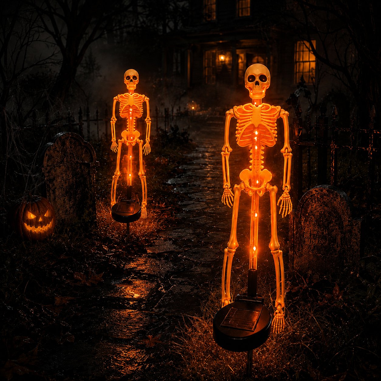 💥LAST DAY 50% OFF🔥💀Solar Skeleton Yard Stake