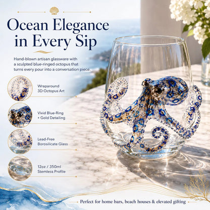 Last Day Promotion: The Perfect Beach House Gift 3d Ocean Animal Artisan Glassware