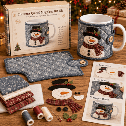 🎄 Christmas Mug Cozy Sewing Kit