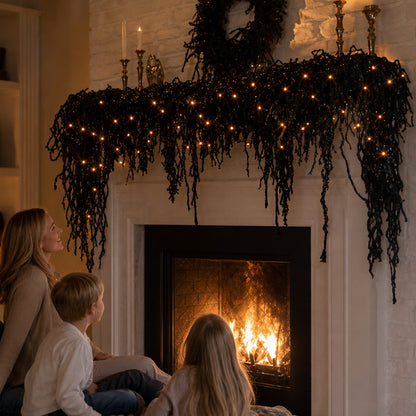 👻Halloween Set Spooky Chic: Fireplace Decor