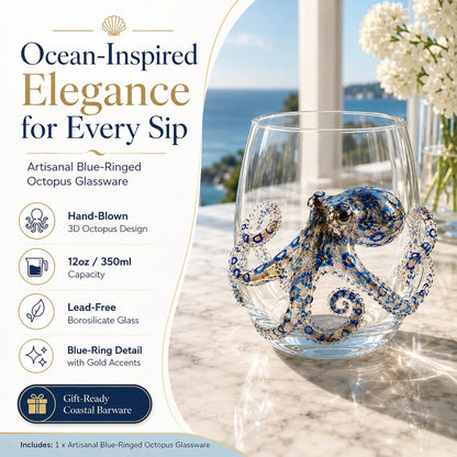 Last Day Promotion: The Perfect Beach House Gift 3d Ocean Animal Artisan Glassware