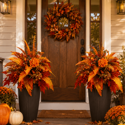 🍂Autumn Harvest Floral Garden Stake Arrangement
