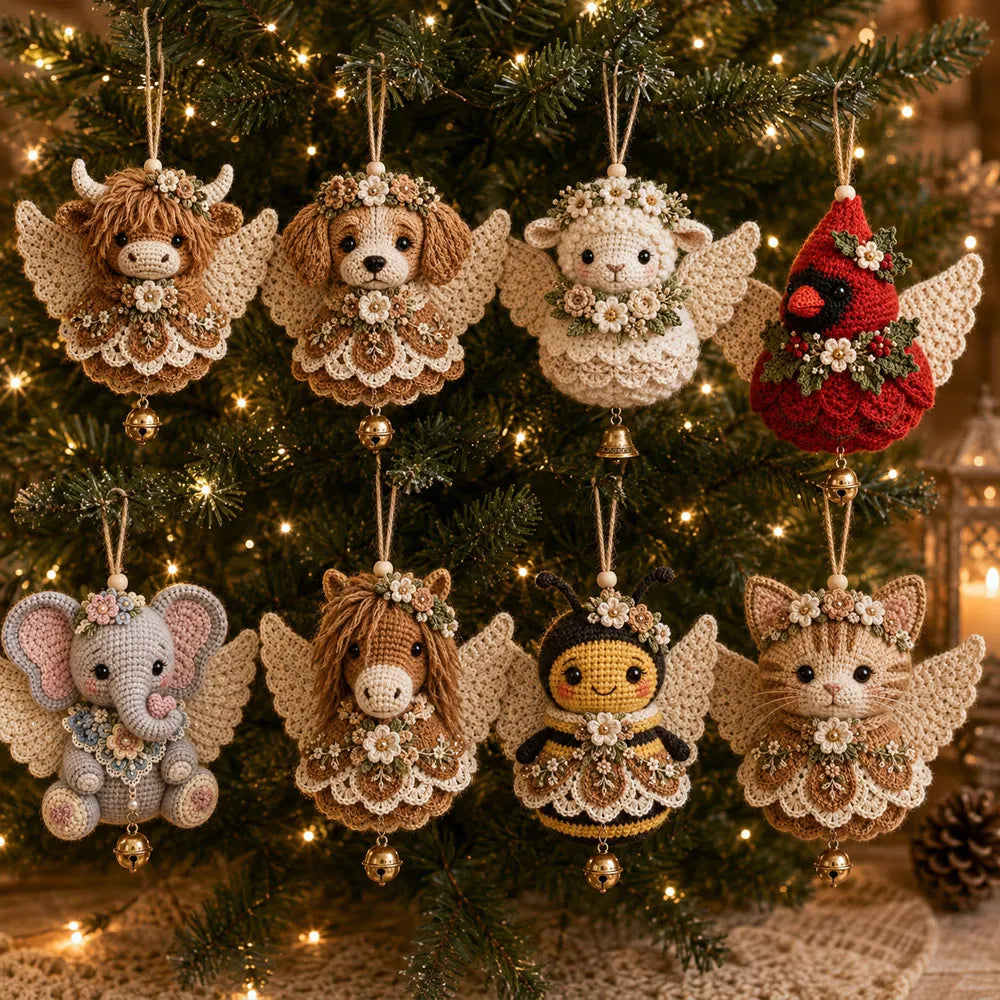 Animal Angel Crochet Ornament DIY Kit