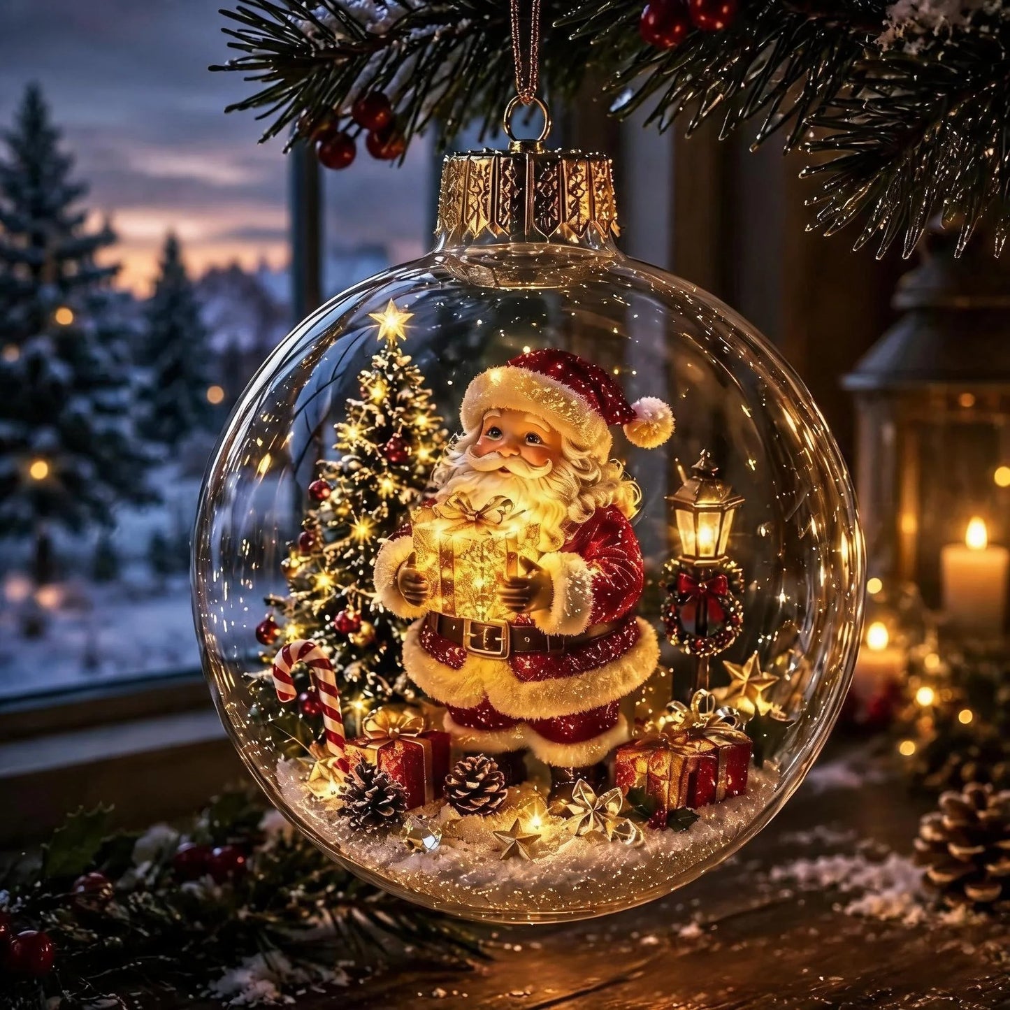 🔥HOT SALE 49% OFF -🎄Glowing Christmas Diorama Ornament🎅