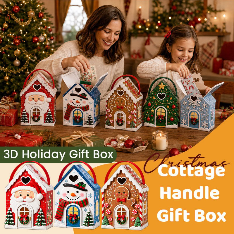 Christmas Cottage Gift Box – 5 Festive Designs for Candy & Small Gifts