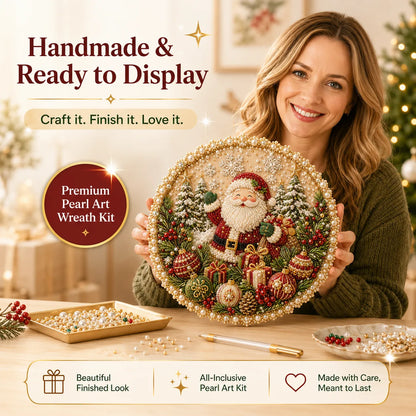 🔥Last Day 49% OFF-🌸🌻🍂🎄✨ Four Seasons & Holiday Pearl Art Hanging Wreath Kit ✨