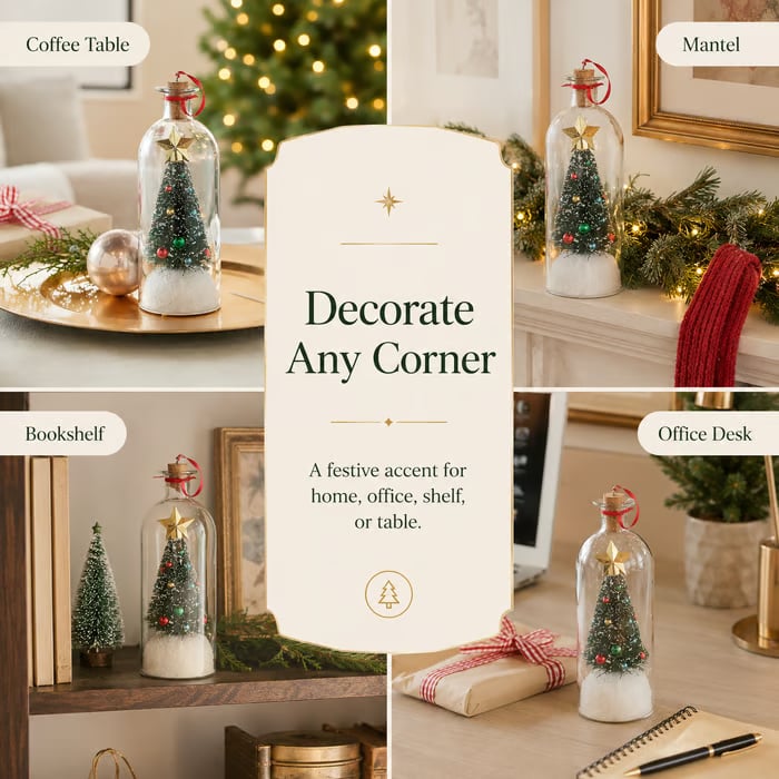 🎅🎄A Christmas Sale -Recordable Christmas Tree Message In A Bottle