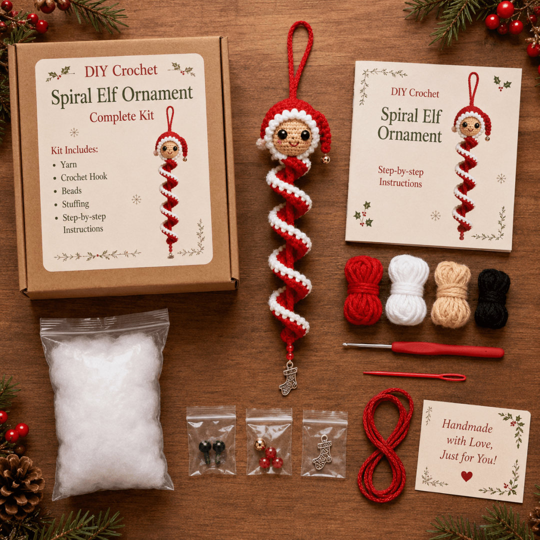 🔥Last Day 49% OFF✨Crochet Snowman Spiral Ornament DIY Kit