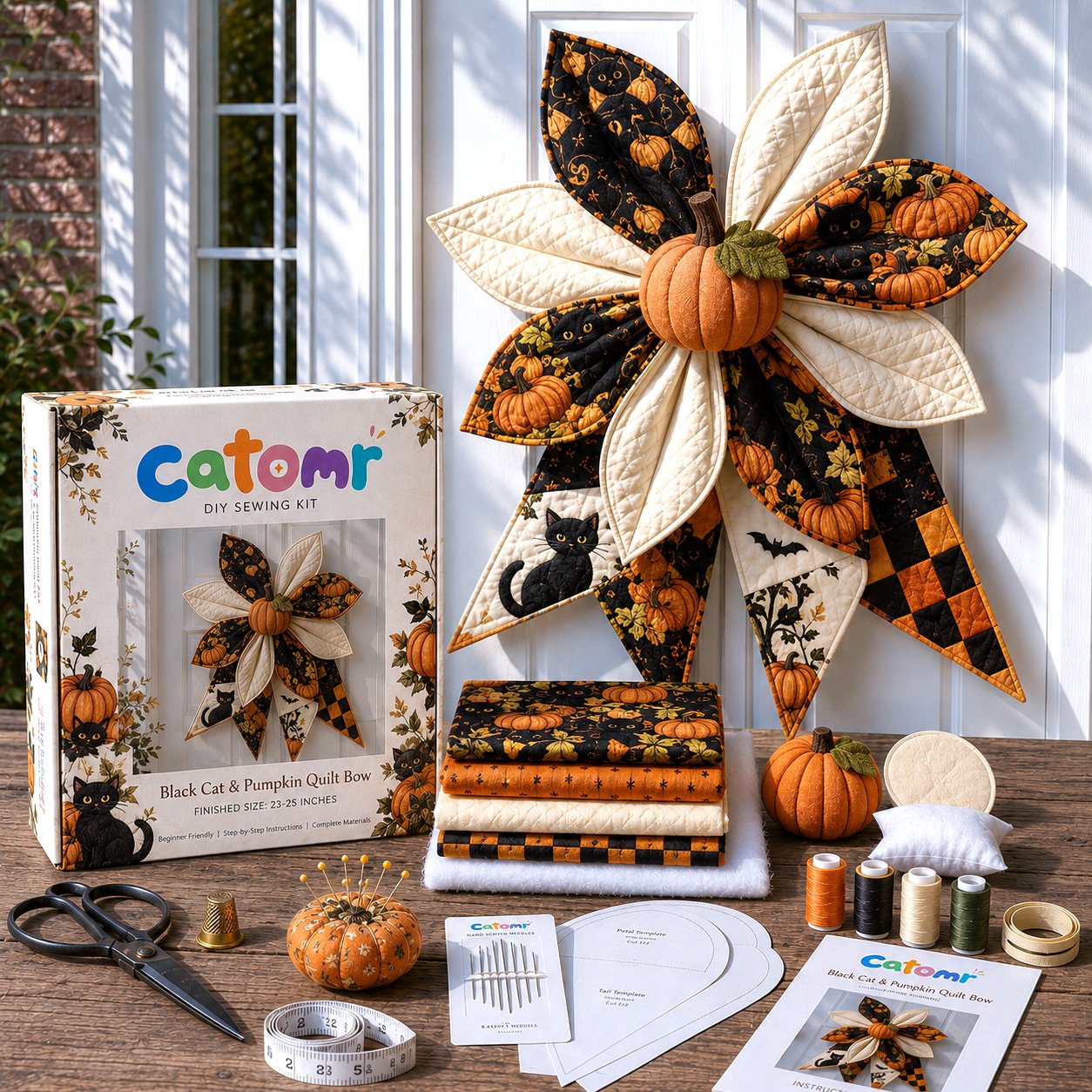 🔥Last Day 50% OFF- Large Patchwork Bow Sewing Kit💕