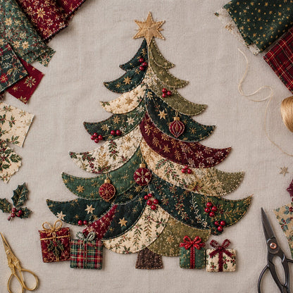 🔥LAST DAY 49% OFF - 🎅Christmas Patchwork Fabric DIY Decor Kit