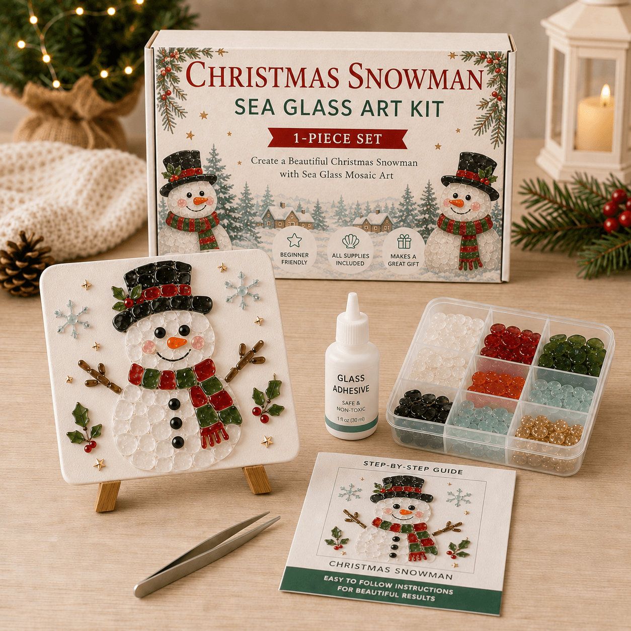 🎅🎄 Create your own magical Christmas sea glass art 🦌✨(🔥🔥🔥50% Off)