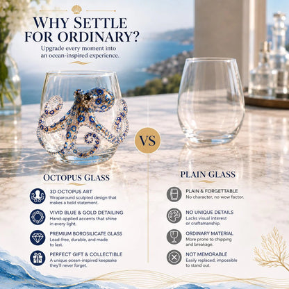 Last Day Promotion: The Perfect Beach House Gift 3d Ocean Animal Artisan Glassware