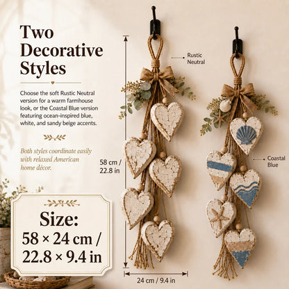 🍂🤎Hanging Heart Wall Decor