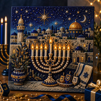 🎁Last Day 49% OFF - 🕎✨DIY Hanukkah Pearl Art Kit