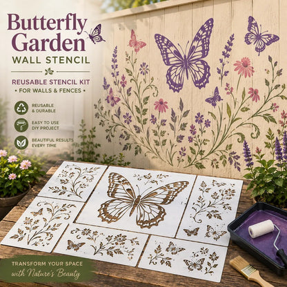 💥 LAST DAY 49% OFF – 🌿 Garden Wall Stencil™ Collection | 9 Reusable Mural Designs for Walls, Fences, Porches & Creative Outdoor Makeovers 🎨✨
