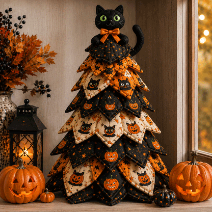 🔥Last Day 49% OFF - 🎃DIY Halloween Quilted Fabric Tree Kit