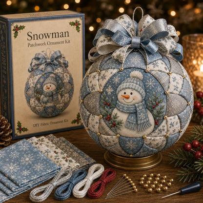 💥LAST DAY 49% OFF - 🎄Christmas Classics Patchwork Ornament DIY Kit