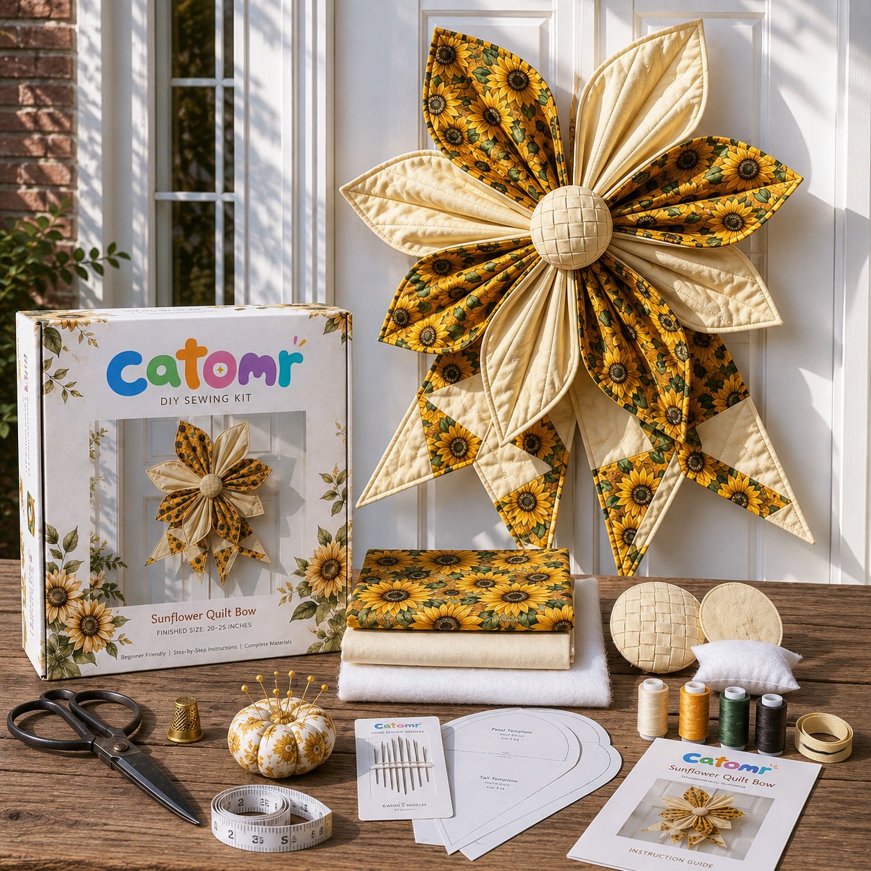 🔥Last Day 50% OFF- Large Patchwork Bow Sewing Kit💕