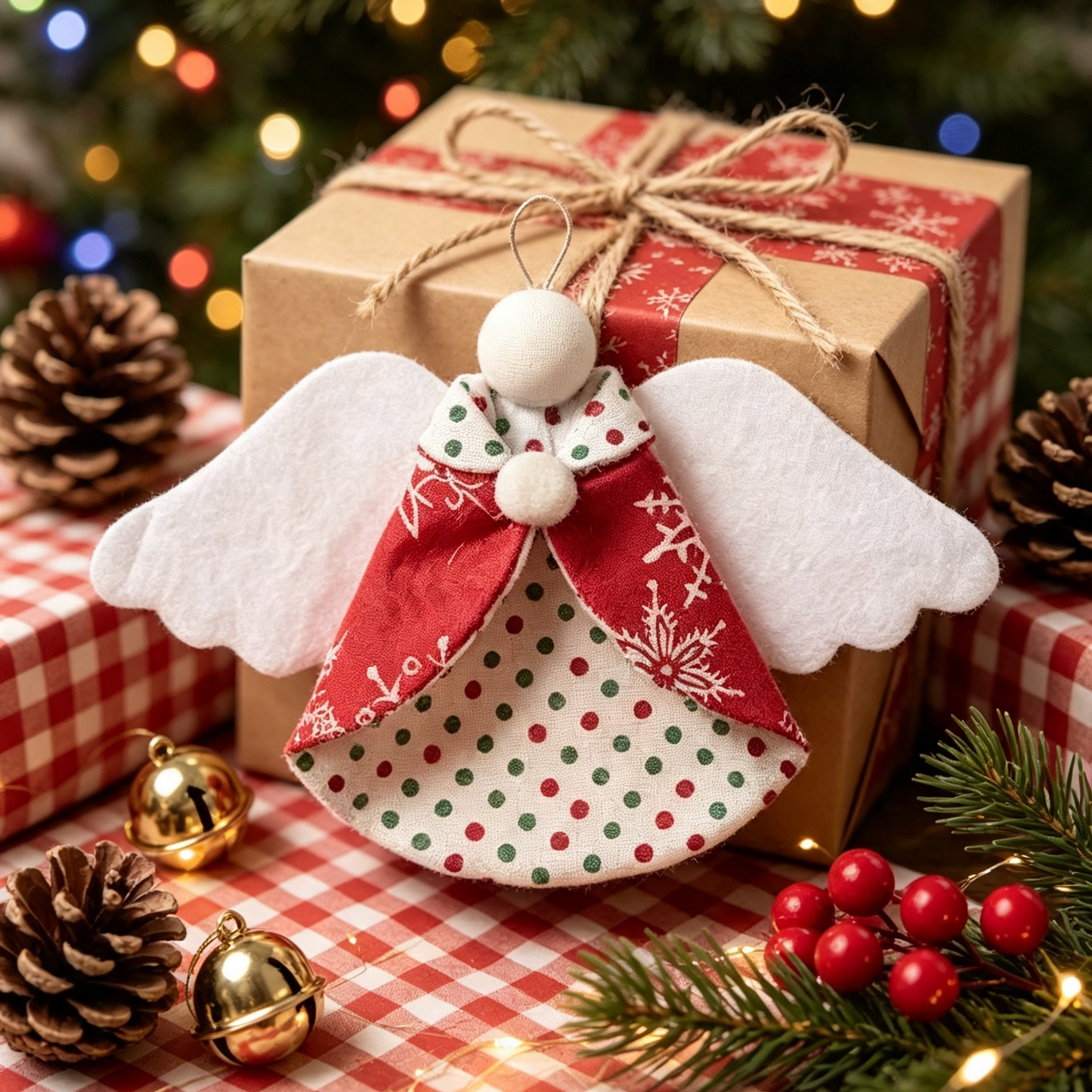 Guardian Angel Christmas Ornaments Template-With Instructions