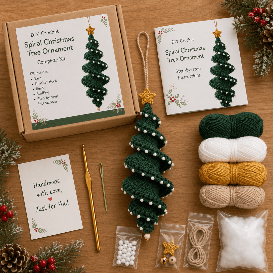 🔥Last Day 49% OFF✨Crochet Snowman Spiral Ornament DIY Kit