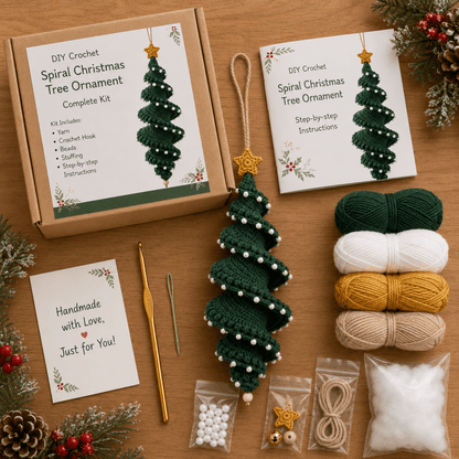 🔥Last Day 49% OFF✨Crochet Snowman Spiral Ornament DIY Kit