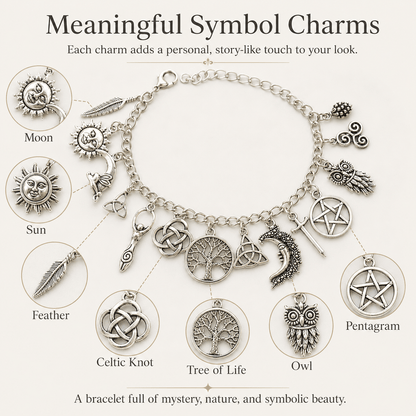 🔥Limited Time 50%Off✨vintage witchyCharmBracelet-WearYour Story.7 Charms,7Meanings, One Bracelet.
