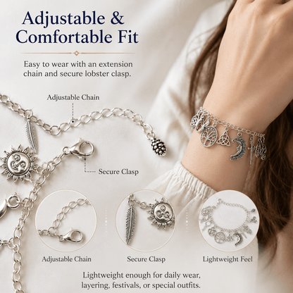 🔥Limited Time 50%Off✨vintage witchyCharmBracelet-WearYour Story.7 Charms,7Meanings, One Bracelet.