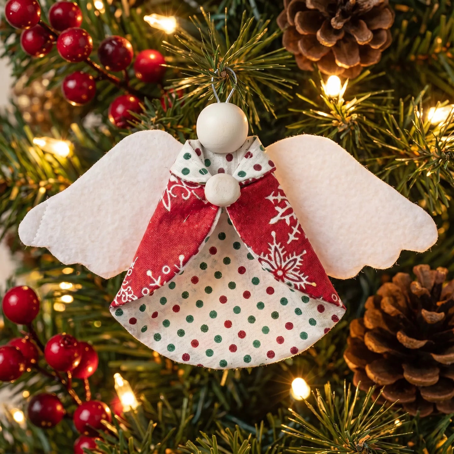 Guardian Angel Christmas Ornaments Template-With Instructions