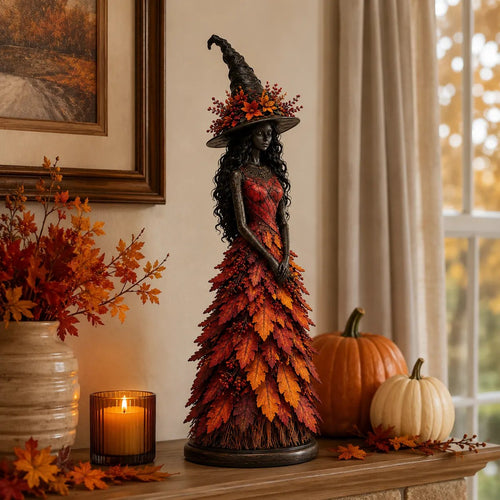 🔥LAST DAY 49% OFF - 🧙‍♀️Enchanted Autumn Witch Figurine (📦Buy 2 Free Shipping)