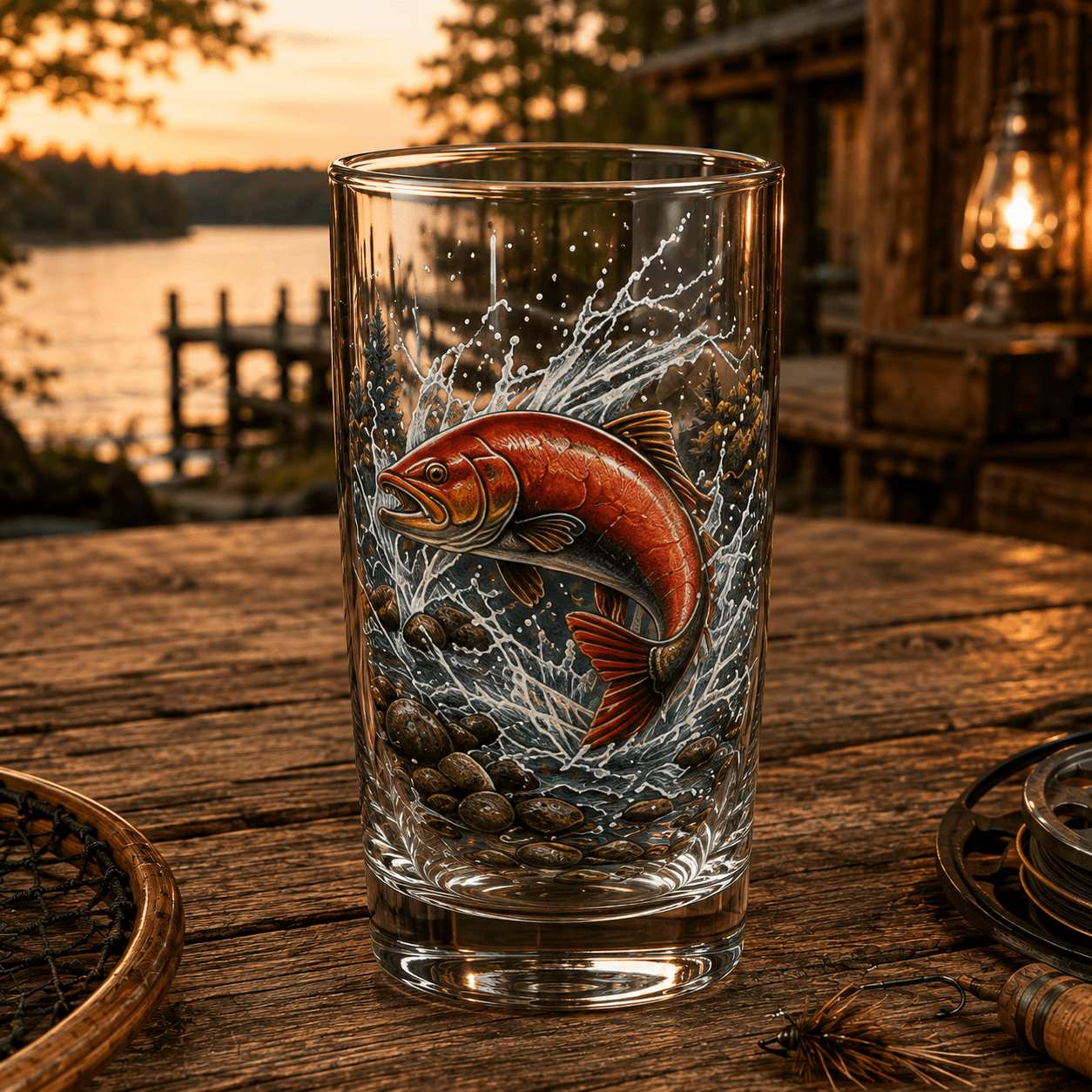 ✨🎣The Last Cast Fishing Pint Glass Collection - 7 Unique Angler Designs & Gift Box