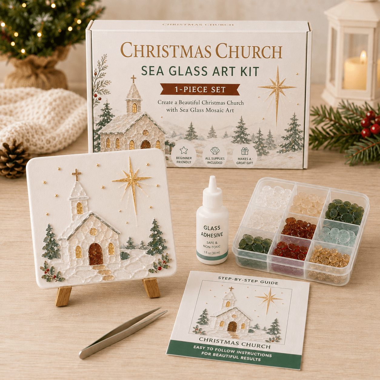 🎅🎄 Create your own magical Christmas sea glass art 🦌✨(🔥🔥🔥50% Off)