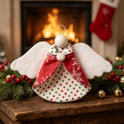 Guardian Angel Christmas Ornaments Template-With Instructions