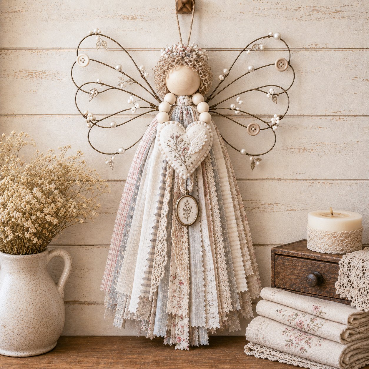 🔥HOT SALE - Angel Fabric Hanging DlY Kit