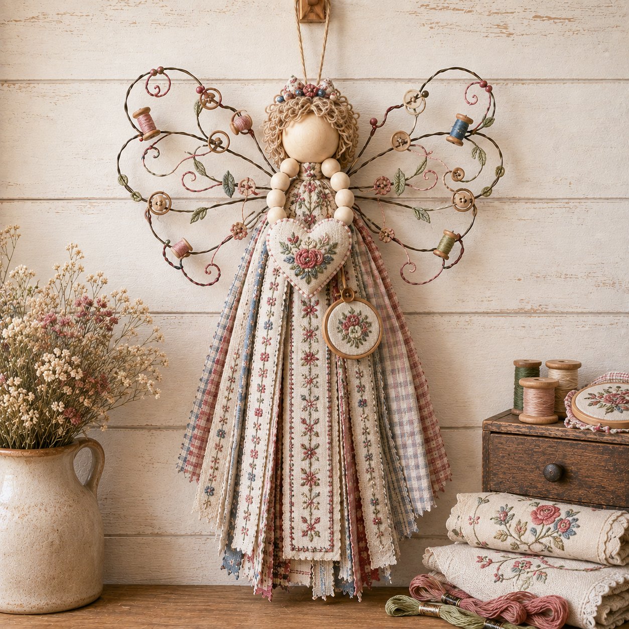 🔥HOT SALE - Angel Fabric Hanging DlY Kit