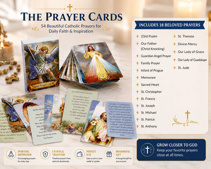 ✝️🎁Catholic Genuine Leather Holy Card Holder - Pocket Prayer Card Organizer with Snap Closure
